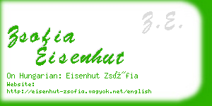 zsofia eisenhut business card
